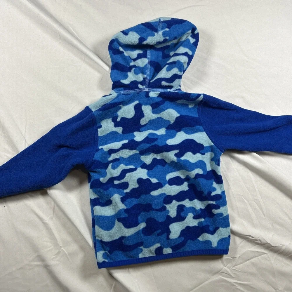 The North Face Baby Infant Fleece Full Zip Hoodie Jacket Size 18-24 Months Blue